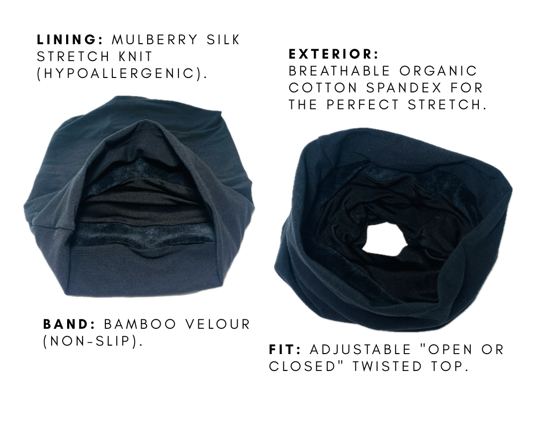 Silk-Lined Headband Beanie (Hypoallergenic)