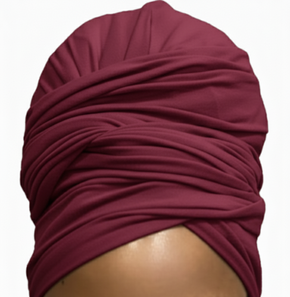 Burgundy Turban Skin