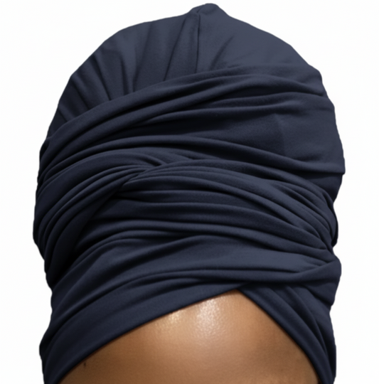 Navy Blue Turban Skin