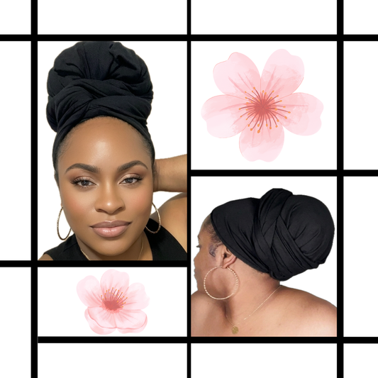 Silk-Lined Pre-Bun Turban (Hypoallergenic)